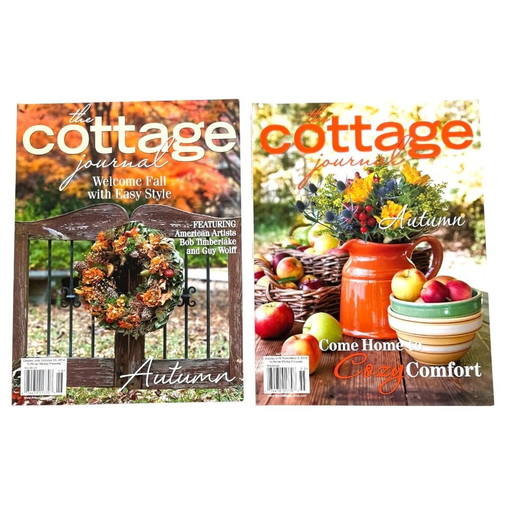 The Cottage Journal Magazines 2014 & 2015 Autumn Issue Lot Of 2 Home Decor Ideas